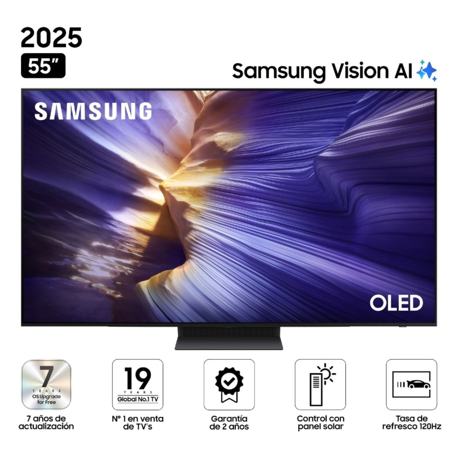 Televisor Samsung 55"" S90F Vision AI Smart TV (2025) OLED Tizen 8.0 UHD 4K