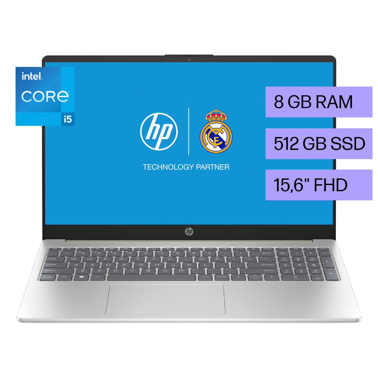 Laptop HP Intel® Core™ i5-1334U 15-fd0254la I5-1334U 8GB RAM 512GB SSD 15.6""