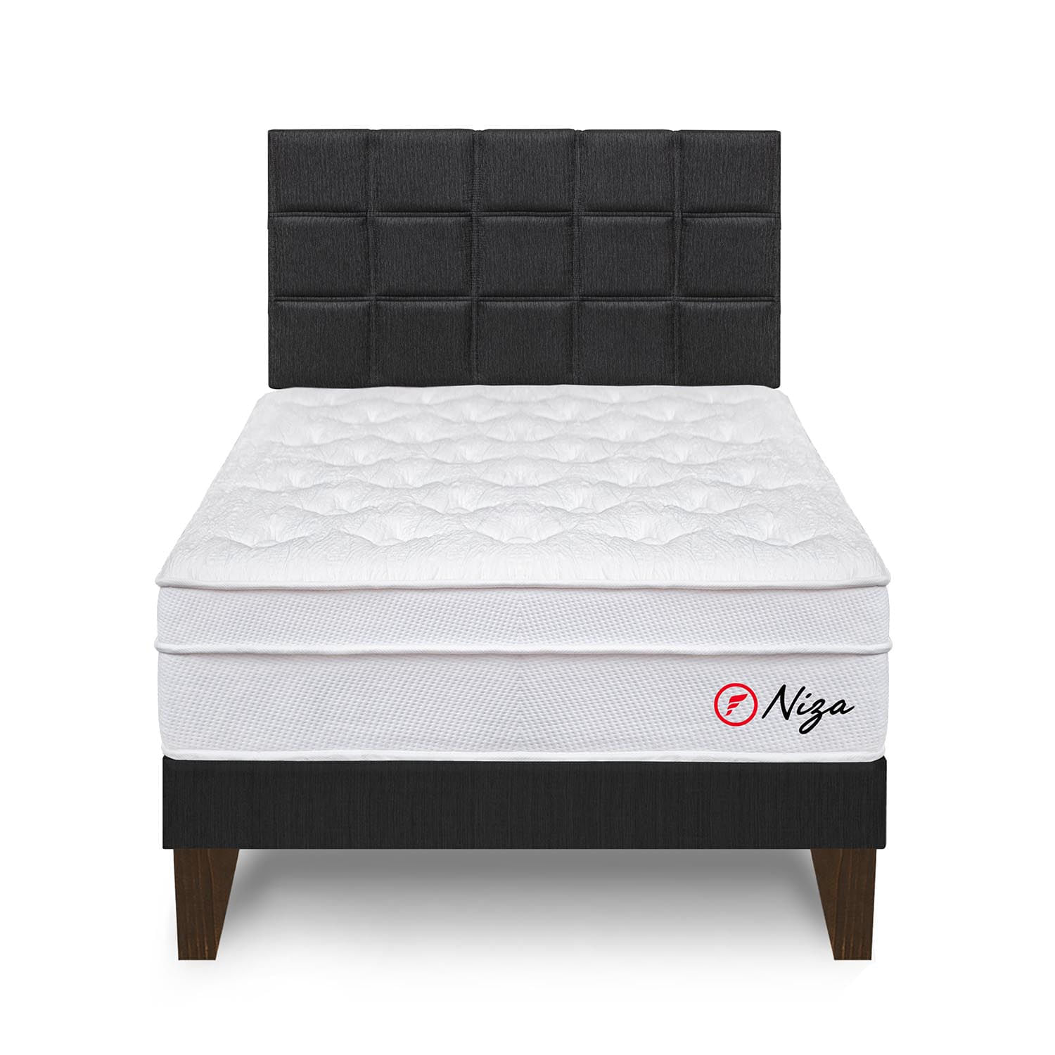 Dormitorio Europeo Niza 1.5 plazas Gris