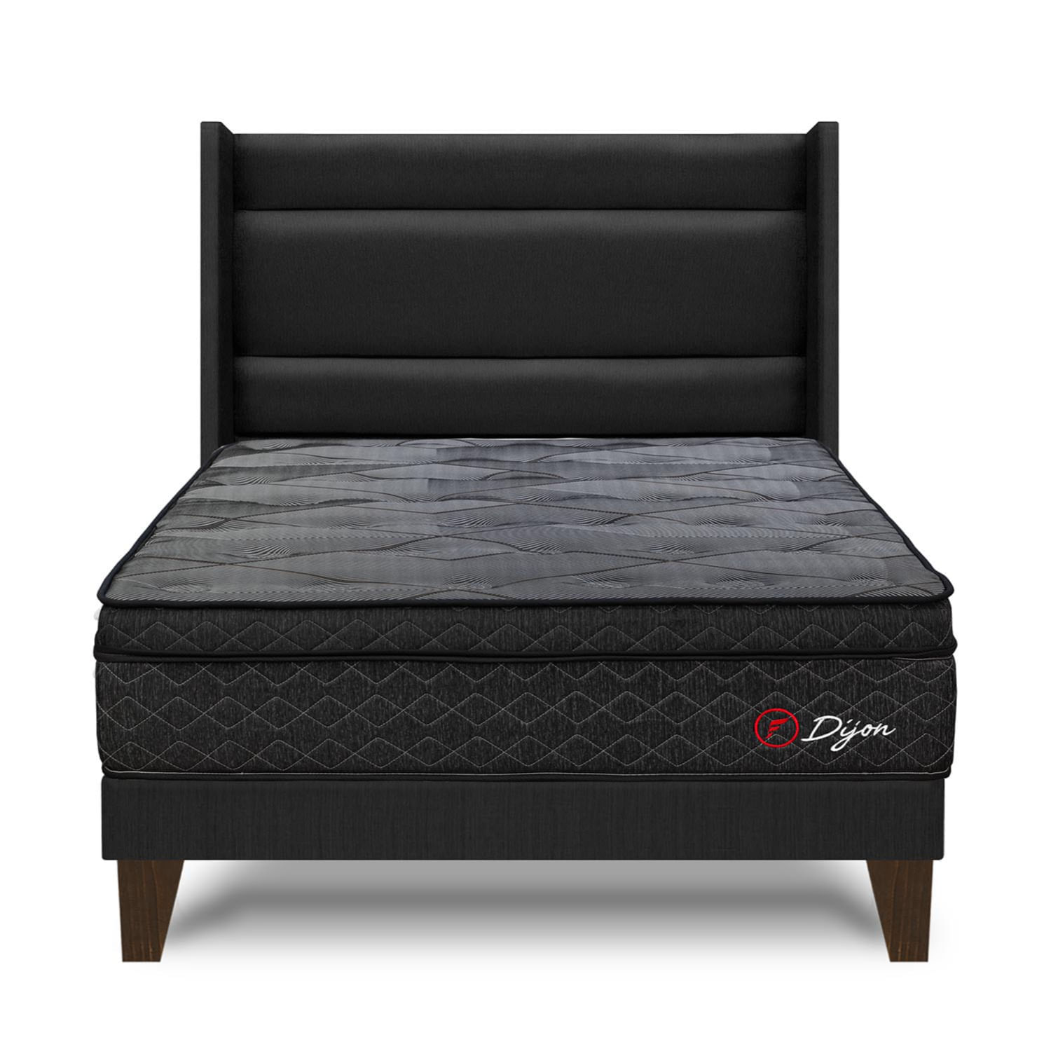 Dormitorio Europeo Dijon King Gris