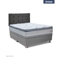 Dormitorio Praktibox Ozono Queen Gris Plata