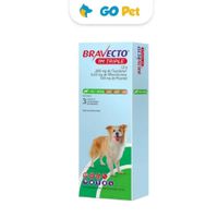 Antiparasitario Bravecto 1M Triple 200 Mg x 3 Tab 10 a 20 Kg Protección Interna y Externa