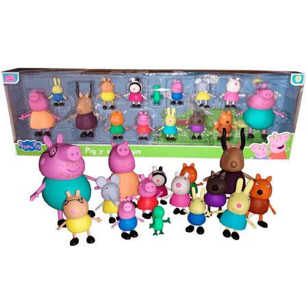 Set De Peppa Pig 15 Personajes Familia y Amigos