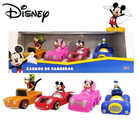 Juguete Set de Vehículos Mickey Mouse y sus Amigos 4pzs