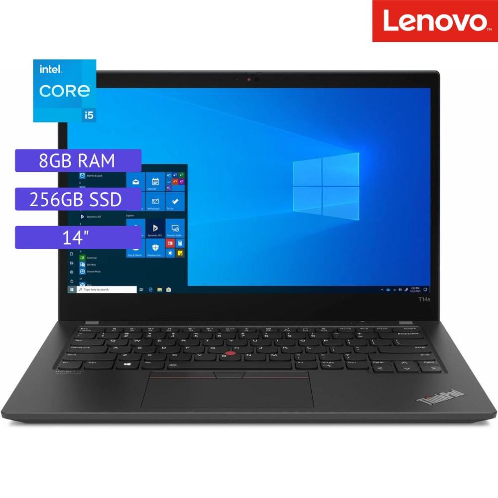 Laptop Semi Nueva Lenovo ThinkPad T14s - Core i5 10ª Gen - 8GB RAM - 256GB SSD - 14""