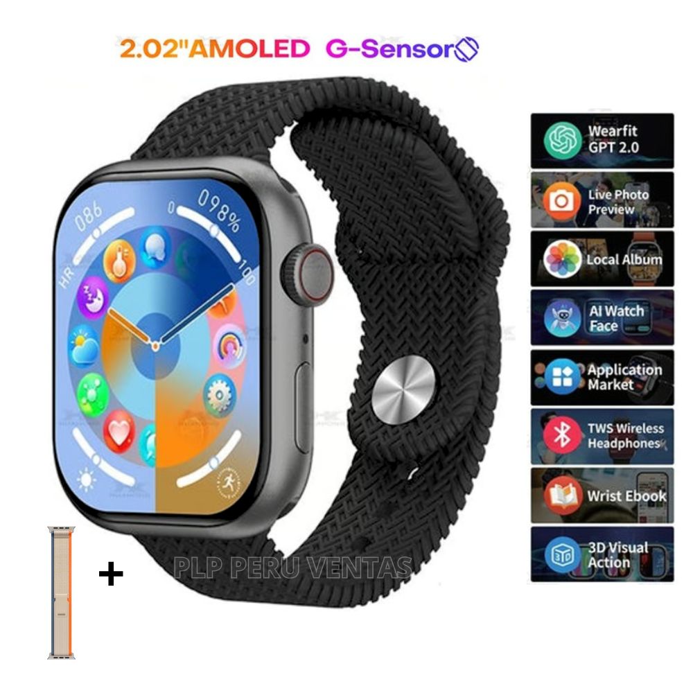 Smartwatch Hk10 Pro Plus Serie 10 Gama Alta Negro