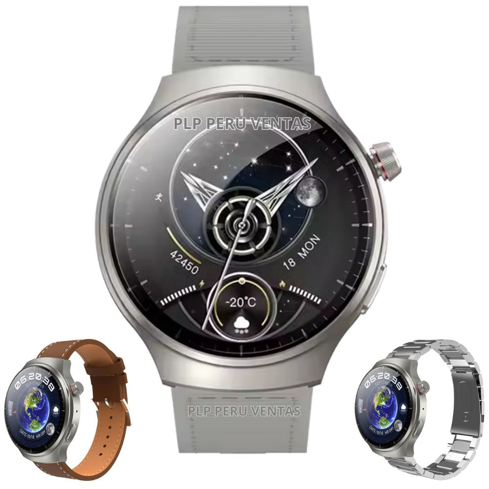 Smartwatch Hello 3 HW6 Max Amoled ChatGpt 3 Correas Plata