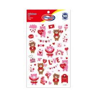 Stickers Alto Relieve Osito Cariñoso PEGAFAN x1 unidad