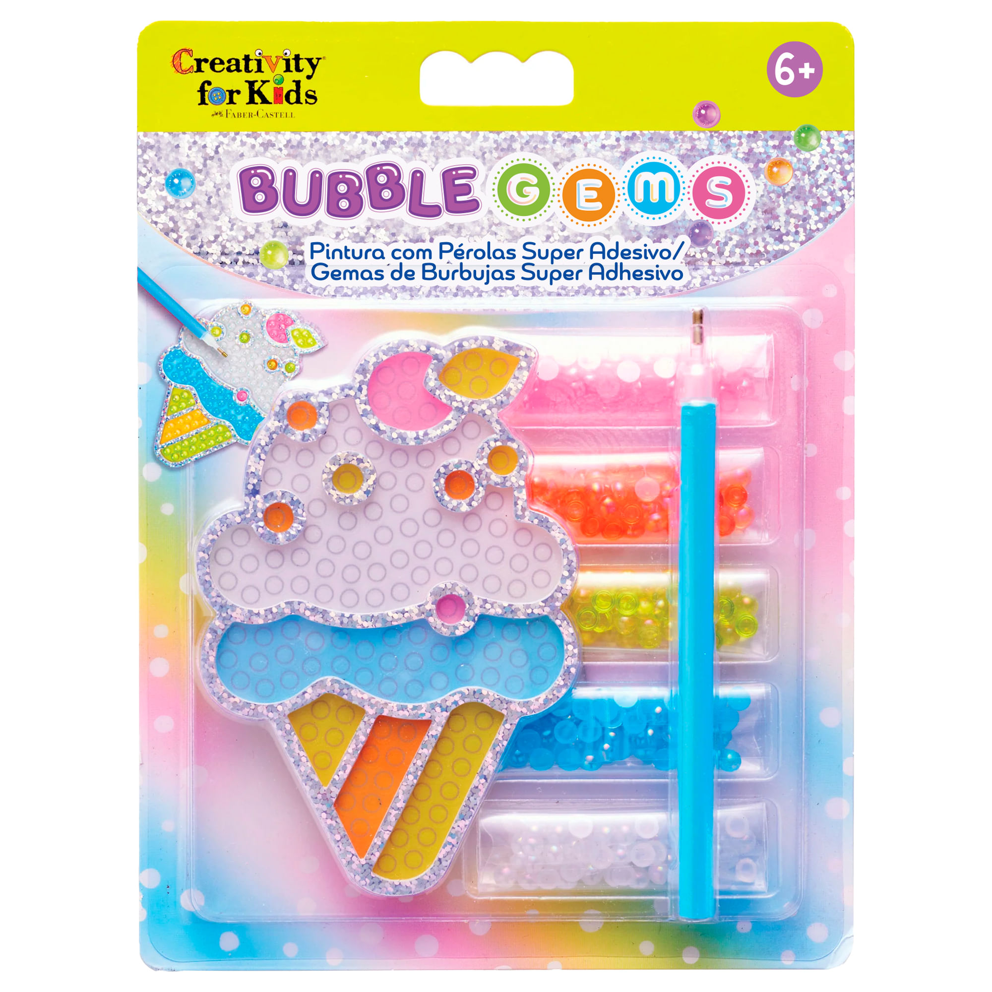 Bubble gems super sticker Helados FABER CASTELL