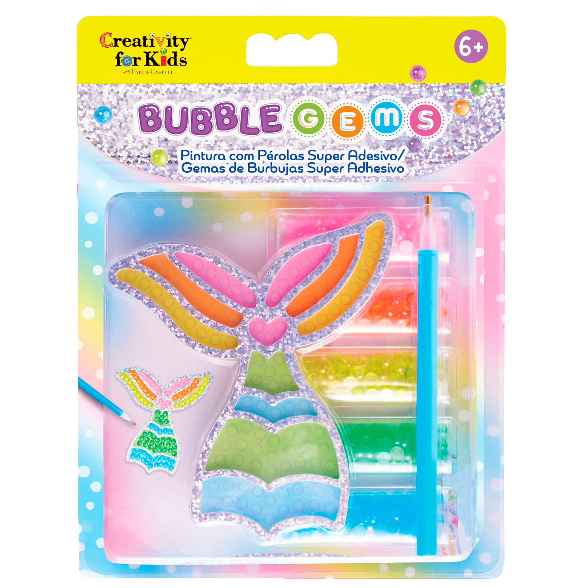 Bubble gems super sticker Sirenas FABER CASTELL