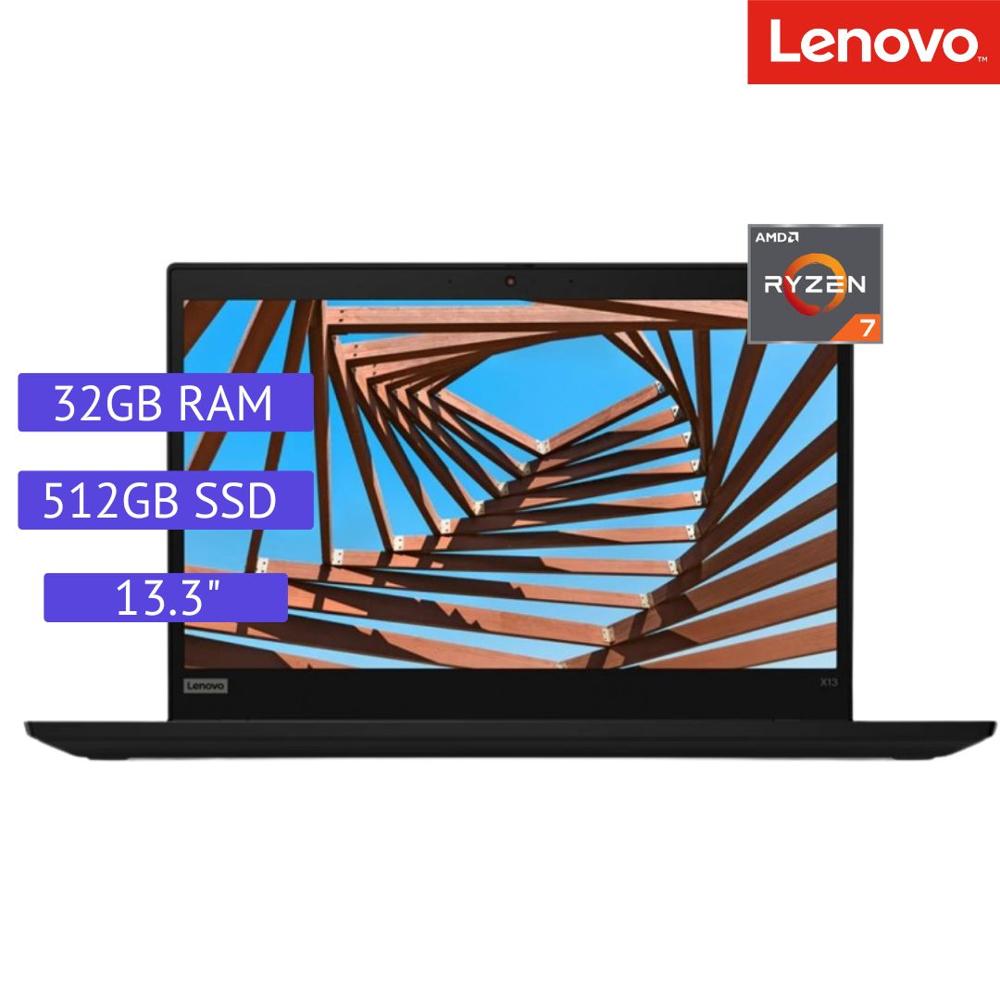 Laptop Semi Nueva Lenovo ThinkPad X13 Gen 1 - AMD Ryzen 7 4ª Gen - 32GB RAM - 512GB SSD - 13.3""