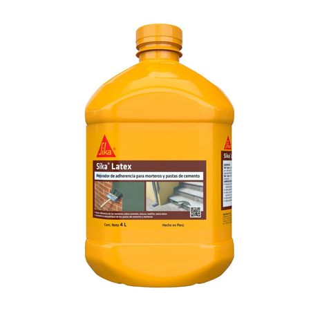 Mejorador de adherencia para morteros y cementos Sika Látex 4L