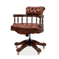 SILLA GIRATORIA DMUEBLES QUINTERO DE ESCRITORIO MARRON OSCURO
