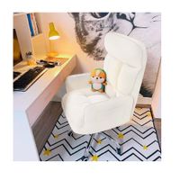 SILLA GIRATORIA DMUEBLES QARAZ DE ESCRITORIO BLANCO