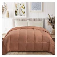 Cubrecama Moun 100 % algodón bramante queen terracota 200 hilos Lima Tienda