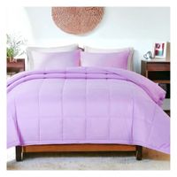 Cubrecama Moun 100 % algodón bramante 1 plaza lila 200 hilos Lima Tienda