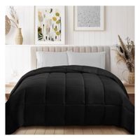 Cubrecama Moun 100 % algodón bramante 2 plazas negro 200 hilos Lima Tienda