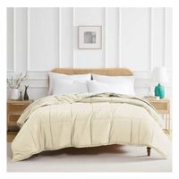 Cubrecama Moun 100 % algodón bramante 1.5 plazas perla 200 hilos Lima Tienda