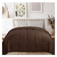 Cubrecama Moun 100 % algodón bramante king marrón 200 hilos Lima Tienda