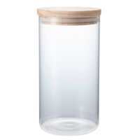 Canister de Vidrio VIVA HOME con Tapa de Madera 700ml