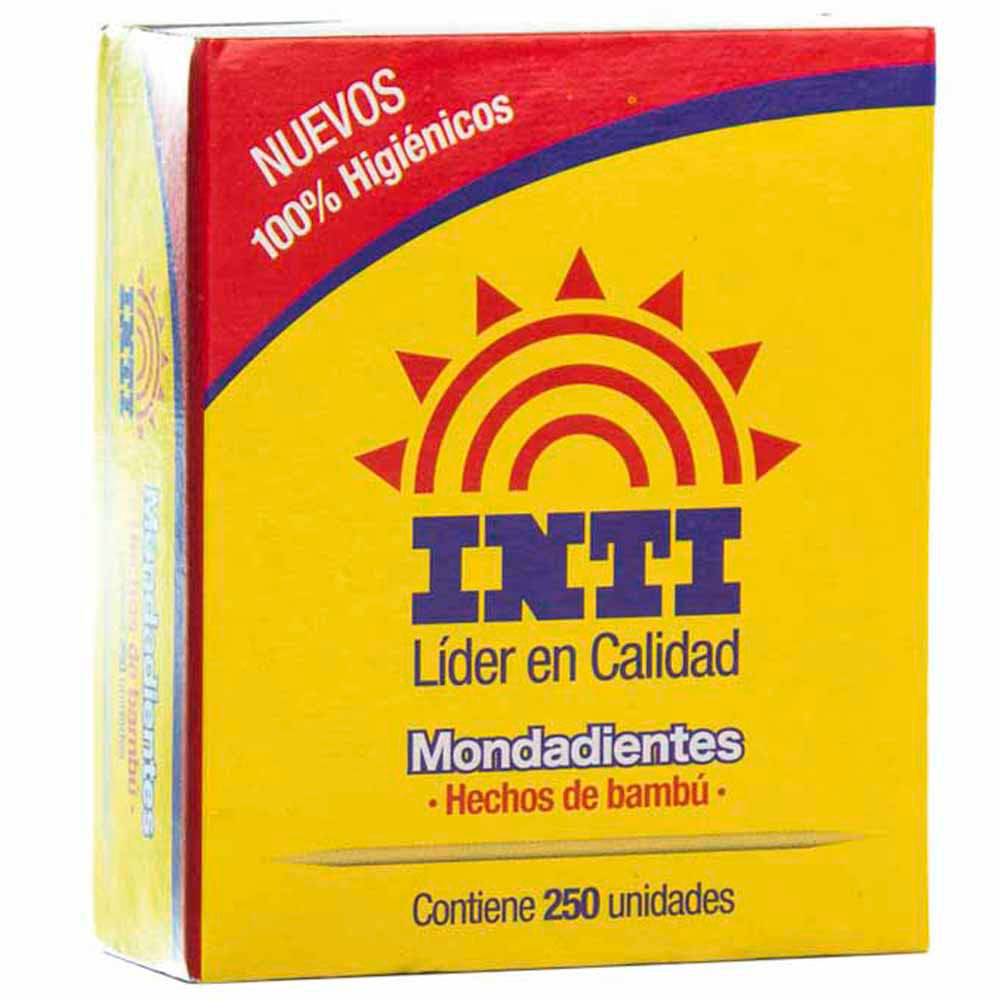 Mondadientes INTI Caja 250un 74x63x25mm