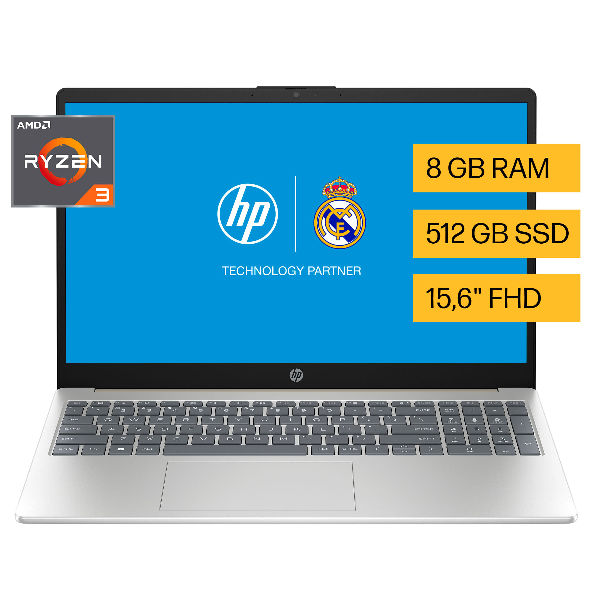 Laptop HP 15-FC0043LA 15.6"" AMD Ryzen 3 (7000 series) 8GB 512GB SSD