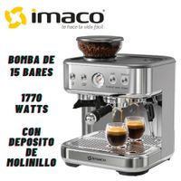 Cafetera Espresso IMACO IECMG1570 15 Bares Molinillo Cafe Acero Inox