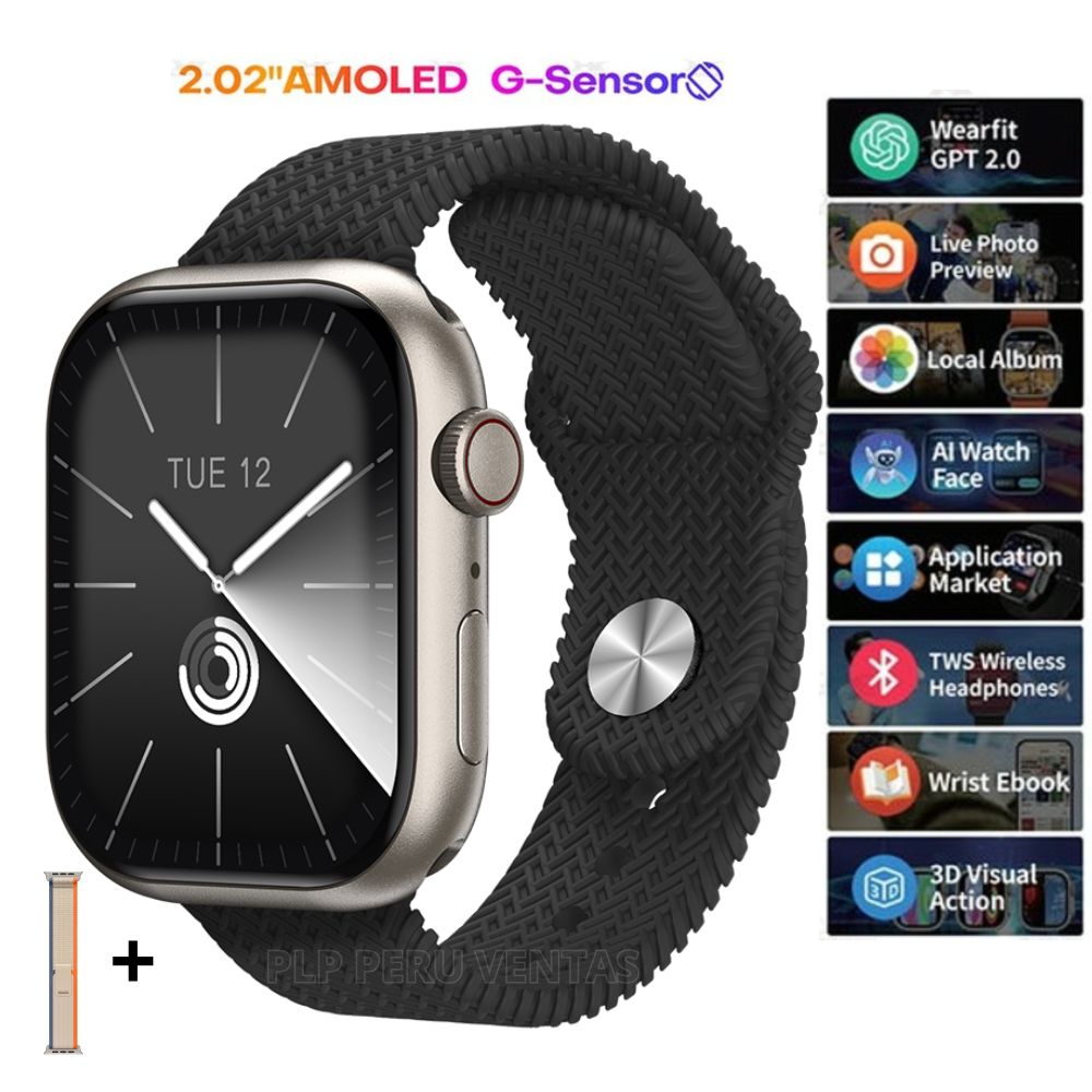 Smartwatch Hk10 Pro Plus Serie 10 Gama Alta Negro