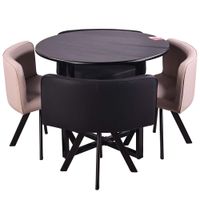 Juego de Comedor VIVA HOME Redondo 4 Sillas