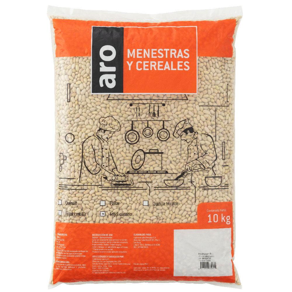 Frijol Canario ARO Bolsa 10Kg