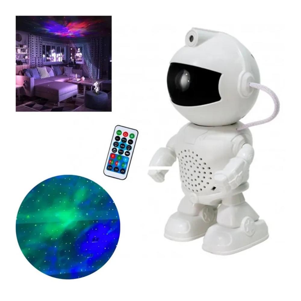 Mini Proyector Astronauta Con Altavoz Bluetooth Y Luces Led