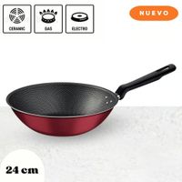 Wok 24Cm 22 L Rojo - Loreto