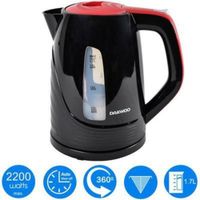 Hervidor inalámbrico inoxidable negro daewoo dek-1308 17l