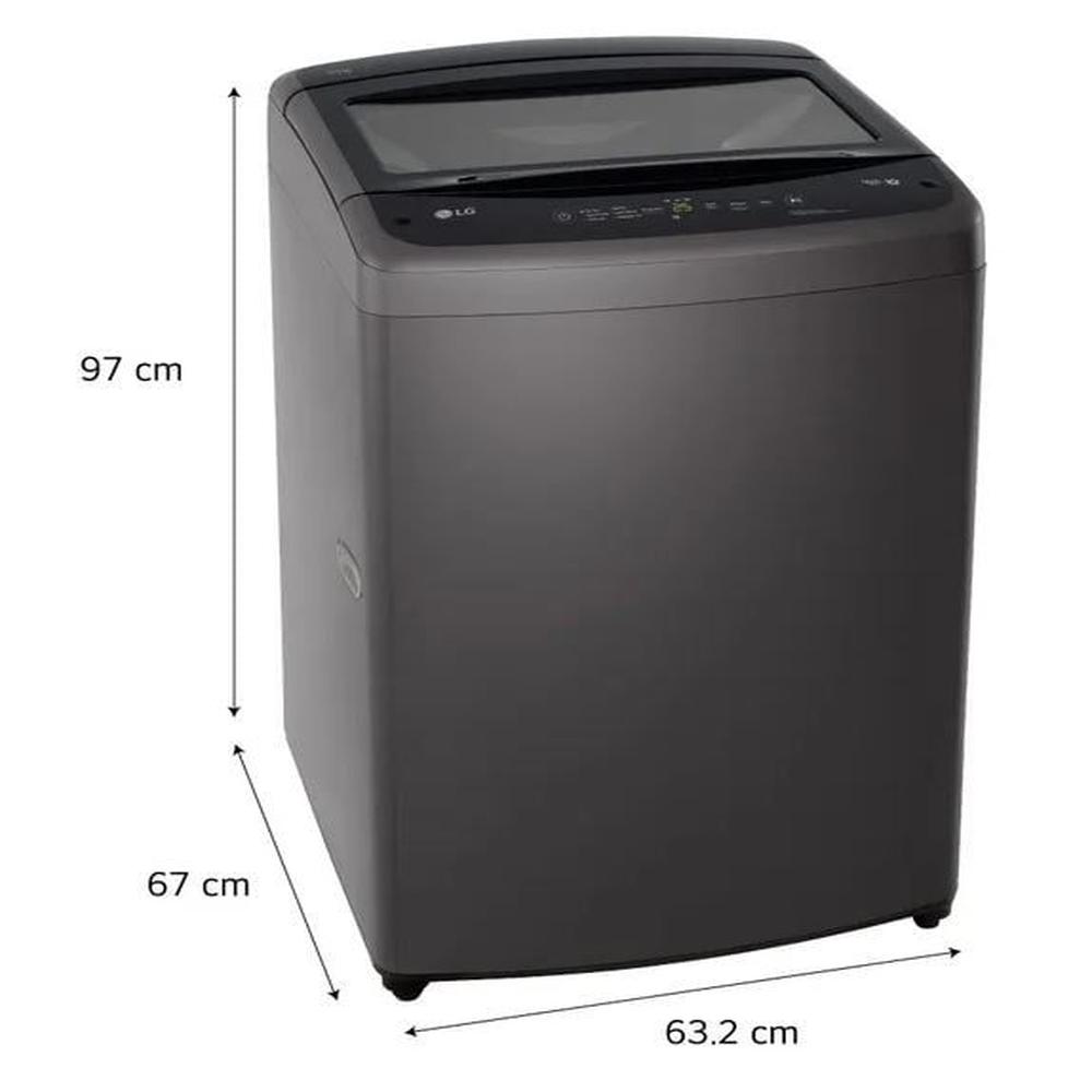 Lavadora 19kg carga superior con TurboDru Negro