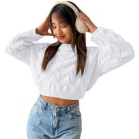 Chompa Mujer Hilo Clasico 359G-23 Color Blanco