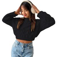 Chompa Mujer Hilo Clasico 359G-23 Color Negro