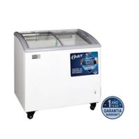 Congeladora Oster® 208L con Puertas de Vidrio OSPSCFX7001W