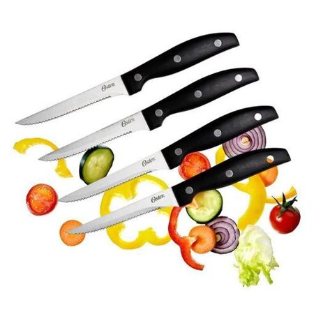 Set de Cuchillos Oster® 4Pzs GRANGER Acero Inoxidable Negro 75681 04