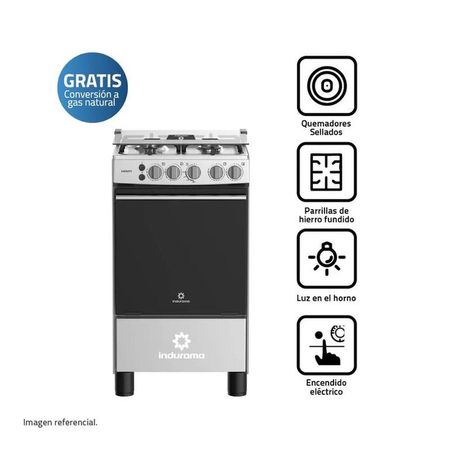 Cocina a Gas 4 Quemadores Indurama VIENA QZ