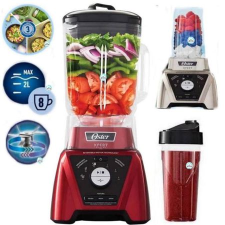 Licuadora Xpert Series roja con un vaso Blend N Go  Oster BLST3B RPG