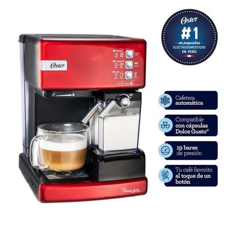 Cafetera Automática de Espresso Oster Prima Latte I BVSTEM6603R