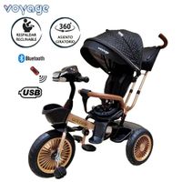 Triciclo Asiento Giratorio GOLDEN con Tela UV Negro
