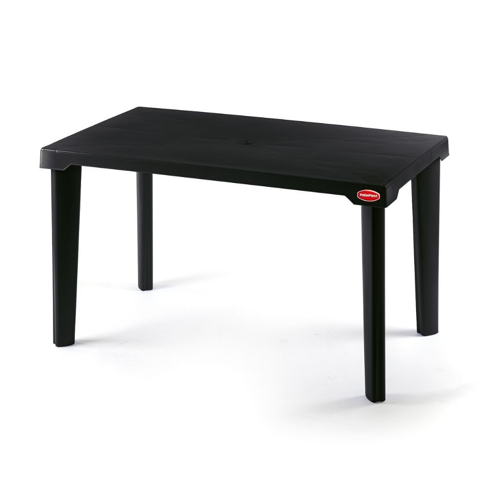 Super Mesa Gran Inca Rectangular Negra Polinplast