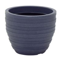 Maceta con Plato Tramontina Inca 38cm Grafito