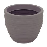 Maceta con Plato Tramontina Inca 38cm Concreto