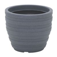 Maceta con Plato Tramontina Inca 32cm Grafito