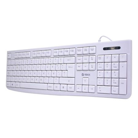 Teclado estándar TE-4069S multimedia USB 2 0 español color blanco