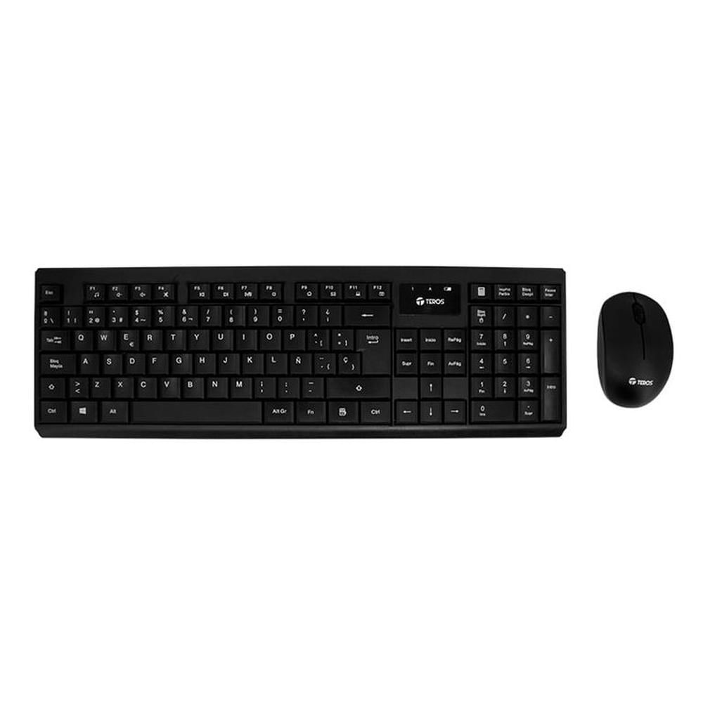 Kit teclado y mouse TEROS TE-4071S inalámbrico 2 4 GHz negro español