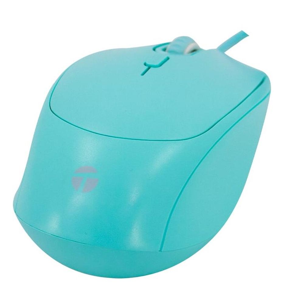 Mouse Óptico TEROS TE-1227S 800-1200-1600 DPI USB 4 botones verde
