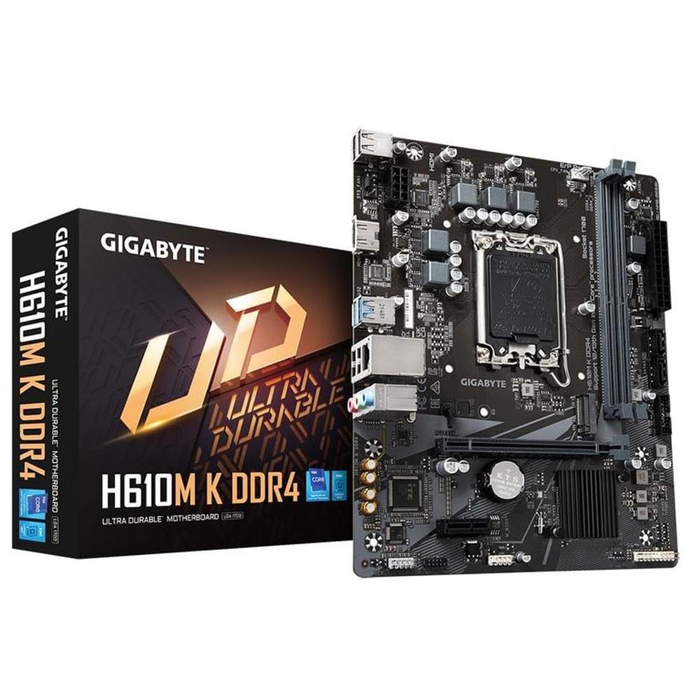 Motherboard Gigabyte H610M K DDR4 rev 1 0 Intel H610 LGA1700 Micro ATX